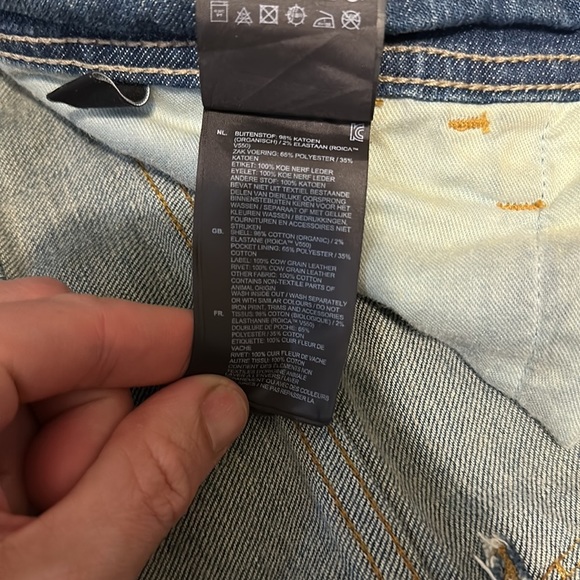G-Star Raw Men’s Medium Stretch G-Bleid Slim Button Fly Jeans SZ 38x34 - Picture 10 of 14